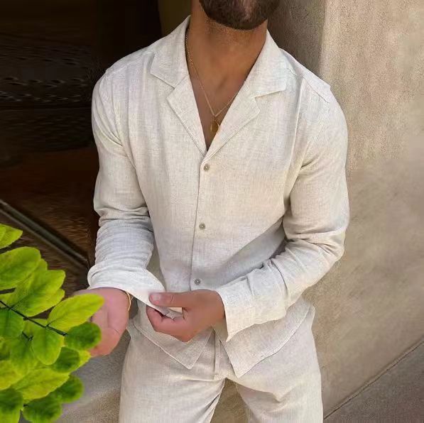 LORENZO - THE LUXURY LINEN LONG SET