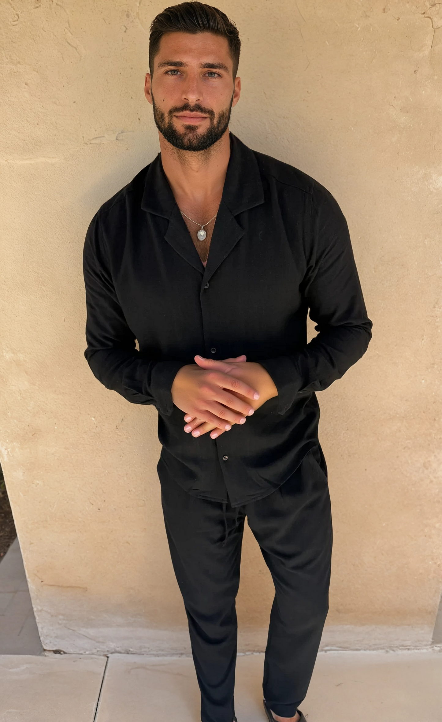 LORENZO - THE LUXURY LINEN LONG SET