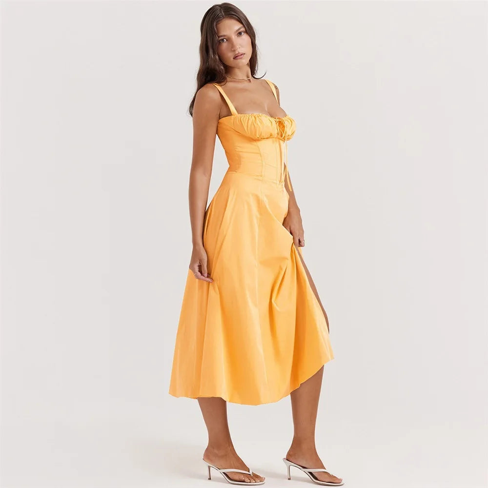GUILIA - CORSET MIDI DRESS