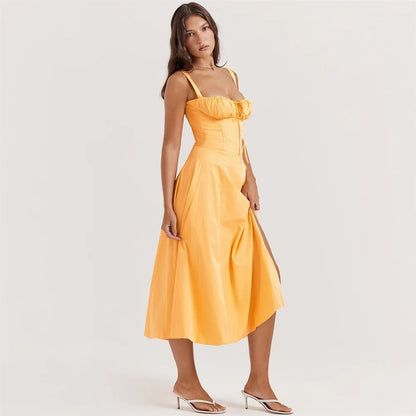 GUILIA - CORSET MIDI DRESS