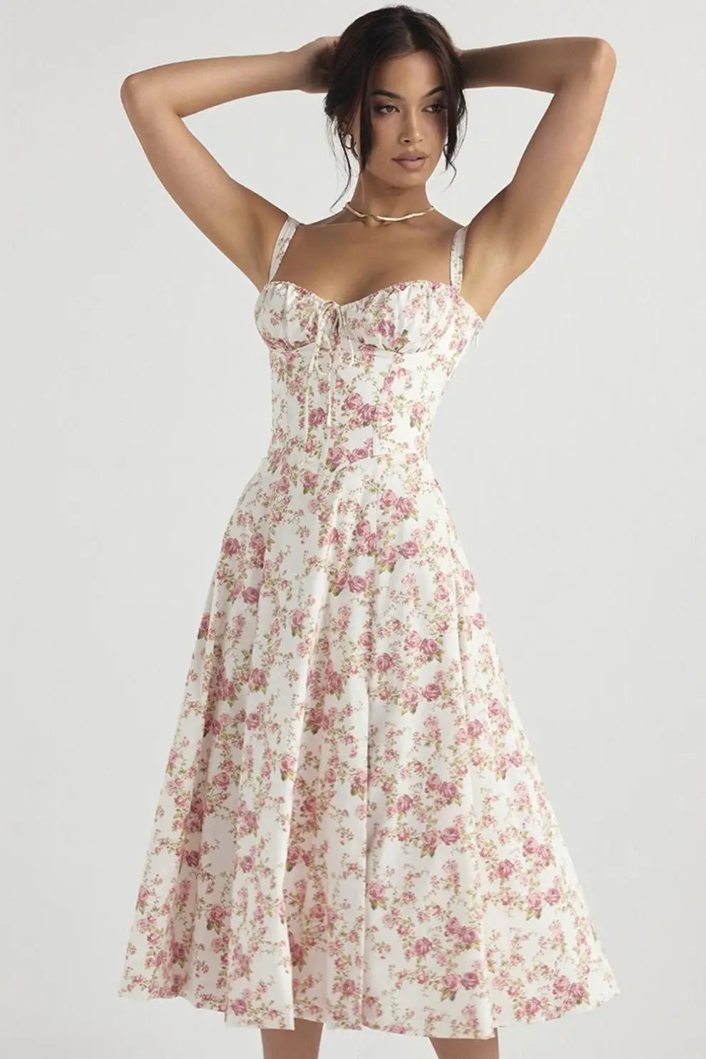 GUILIA - CORSET MIDI DRESS