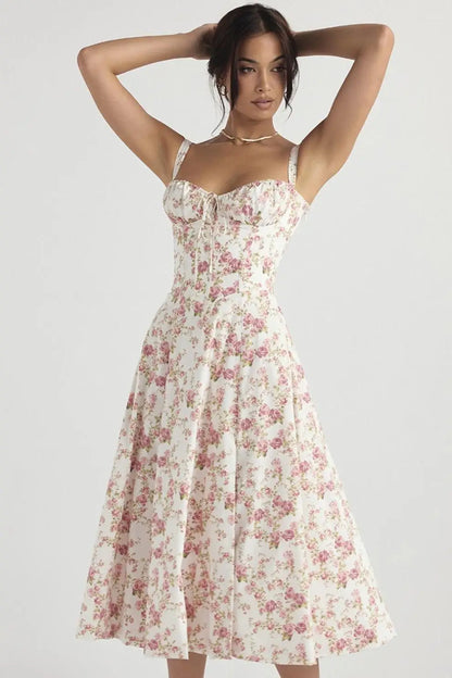 GUILIA - CORSET MIDI DRESS