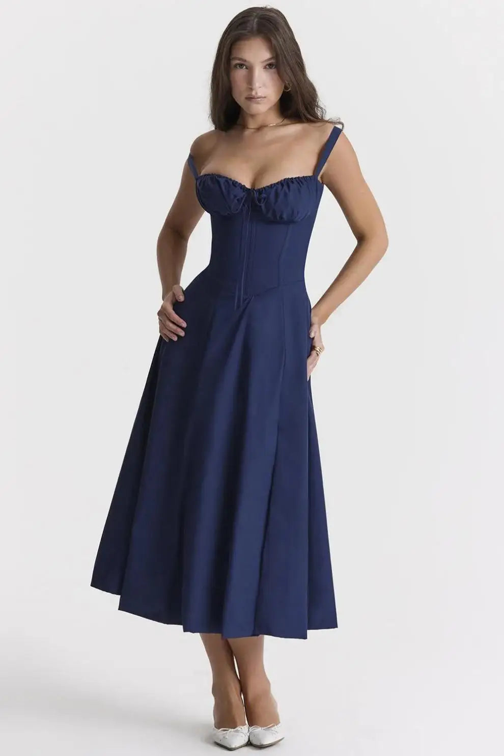 GUILIA - CORSET MIDI DRESS
