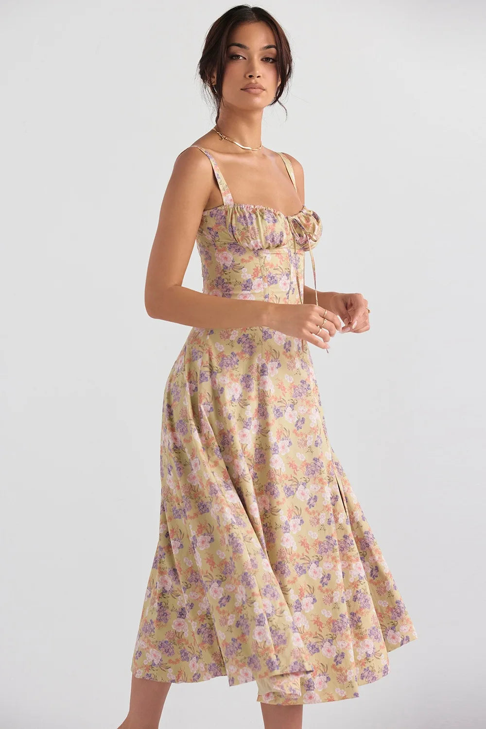 GUILIA - CORSET MIDI DRESS