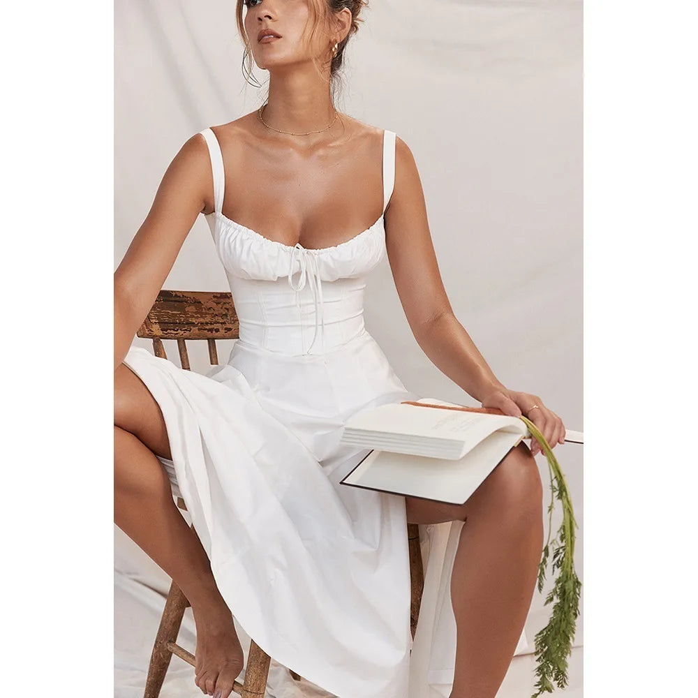 GUILIA - CORSET MIDI DRESS