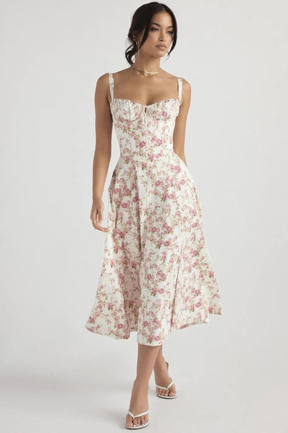GUILIA - CORSET MIDI DRESS