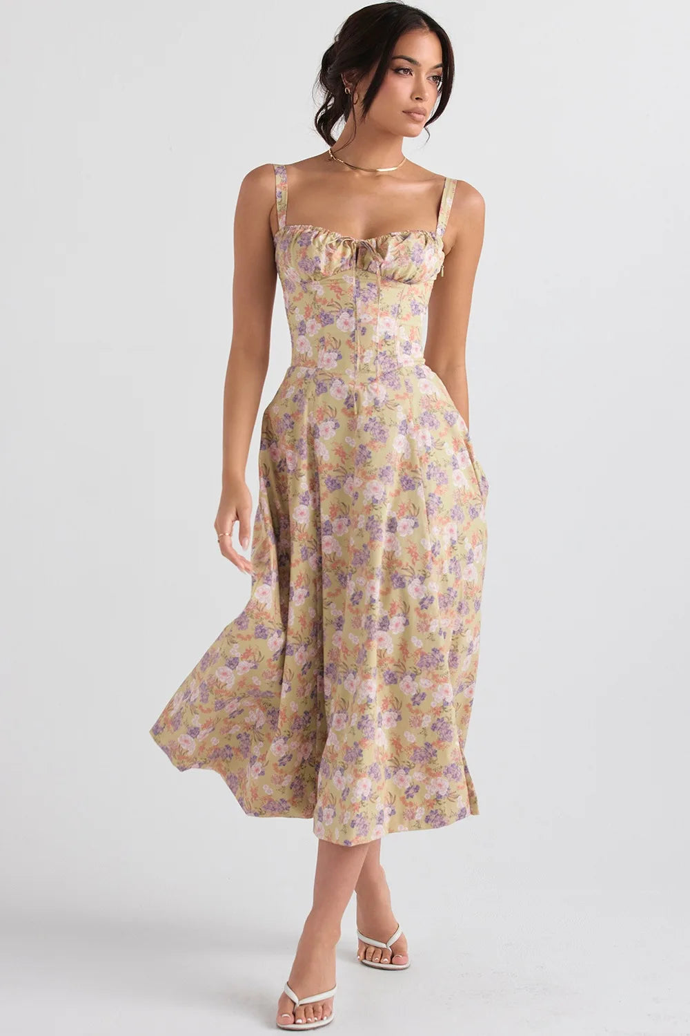 GUILIA - CORSET MIDI DRESS